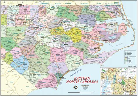 Training and certification options for MAP Map of Eastern North Carolina